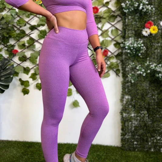 LEGGINGS FUCSIA JASPEADO