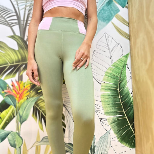 LEGGINGS PIQUE TOUCH VERDE MATCHA